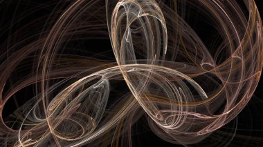 Fantezi kaotik renkli fraktal desen. Soyut Fraktal şekiller. 3D render resimde arka plan veya duvar kağıdı.