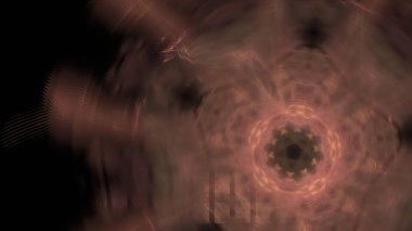 Fantezi kaotik renkli fraktal desen. Soyut Fraktal şekiller. 3D render resimde arka plan veya duvar kağıdı.