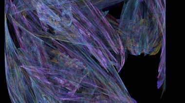 Fantezi kaotik renkli fraktal desen. Soyut Fraktal şekiller. 3D render resimde arka plan veya duvar kağıdı.