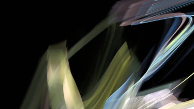 Fantezi kaotik renkli fraktal desen. Soyut Fraktal şekiller. 3D render resimde arka plan veya duvar kağıdı.