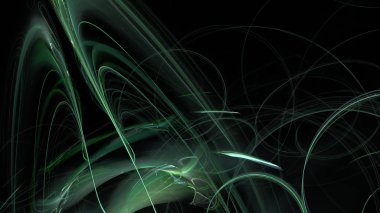 Fantezi kaotik renkli fraktal desen. Soyut Fraktal şekiller. 3D render resimde arka plan veya duvar kağıdı.