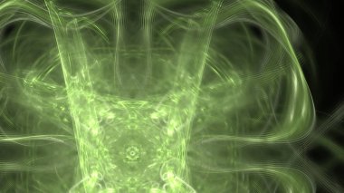 Fantezi kaotik renkli fraktal desen. Soyut Fraktal şekiller. 3D render resimde arka plan veya duvar kağıdı.