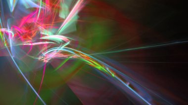 Fantezi kaotik renkli fraktal desen. Soyut Fraktal şekiller. 3D render resimde arka plan veya duvar kağıdı.