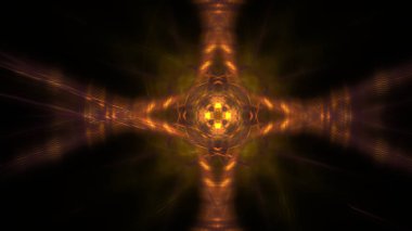 Fantezi kaotik renkli fraktal desen. Soyut Fraktal şekiller. 3D render resimde arka plan veya duvar kağıdı.