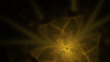 Fantezi kaotik renkli fraktal desen. Soyut Fraktal şekiller. 3D render resimde arka plan veya duvar kağıdı.