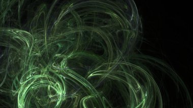 Fantezi kaotik renkli fraktal desen. Soyut Fraktal şekiller. 3D render resimde arka plan veya duvar kağıdı.