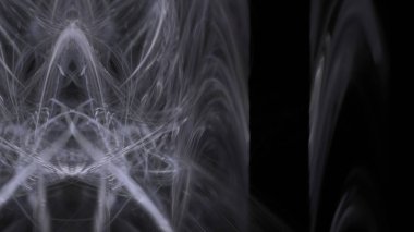 Fantezi kaotik renkli fraktal desen. Soyut Fraktal şekiller. 3D render resimde arka plan veya duvar kağıdı.