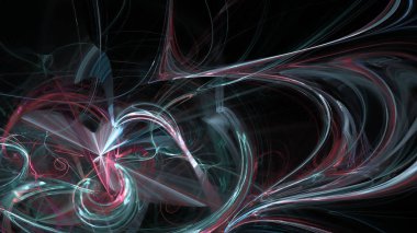 Fantezi kaotik renkli fraktal desen. Soyut Fraktal şekiller. 3D render resimde arka plan veya duvar kağıdı.