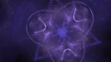 Fantezi kaotik renkli fraktal desen. Soyut Fraktal şekiller. 3D render resimde arka plan veya duvar kağıdı.