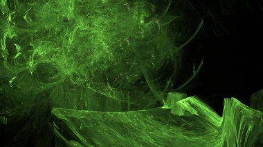 Fantezi kaotik renkli fraktal desen. Soyut Fraktal şekiller. 3D render resimde arka plan veya duvar kağıdı.