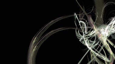 Fantezi kaotik renkli fraktal desen. Soyut Fraktal şekiller. 3D render resimde arka plan veya duvar kağıdı.