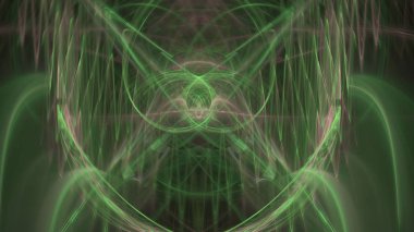 Fantezi kaotik renkli fraktal desen. Soyut Fraktal şekiller. 3D render resimde arka plan veya duvar kağıdı.