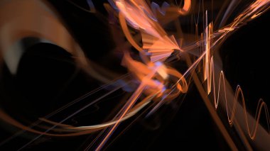 Fantezi kaotik renkli fraktal desen. Soyut Fraktal şekiller. 3D render resimde arka plan veya duvar kağıdı.