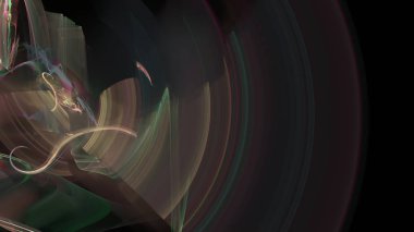 Fantezi kaotik renkli fraktal desen. Soyut Fraktal şekiller. 3D render resimde arka plan veya duvar kağıdı.