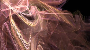 Fantezi kaotik renkli fraktal desen. Soyut Fraktal şekiller. 3D render resimde arka plan veya duvar kağıdı.