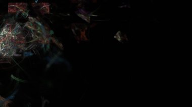 Fantezi kaotik renkli fraktal desen. Soyut Fraktal şekiller. 3D render resimde arka plan veya duvar kağıdı.