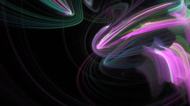 Fantezi kaotik renkli fraktal desen. Soyut Fraktal şekiller. 3D render resimde arka plan veya duvar kağıdı.