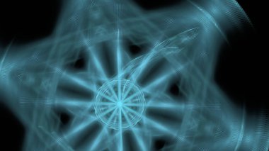 Fantezi kaotik renkli fraktal desen. Soyut Fraktal şekiller. 3D render resimde arka plan veya duvar kağıdı.