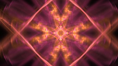 Fantezi kaotik renkli fraktal desen. Soyut Fraktal şekiller. 3D render resimde arka plan veya duvar kağıdı.