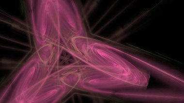 Fantezi kaotik renkli fraktal desen. Soyut Fraktal şekiller. 3D render resimde arka plan veya duvar kağıdı.