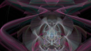 Fantezi kaotik renkli fraktal desen. Soyut Fraktal şekiller. 3D render resimde arka plan veya duvar kağıdı.