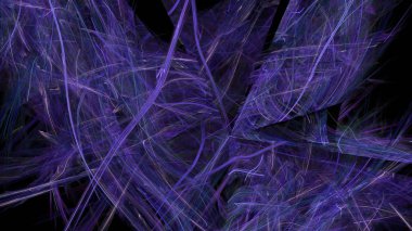 Fantezi kaotik renkli fraktal desen. Soyut Fraktal şekiller. 3D render resimde arka plan veya duvar kağıdı.