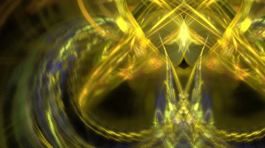 Fantezi kaotik renkli fraktal desen. Soyut Fraktal şekiller. 3D render resimde arka plan veya duvar kağıdı.