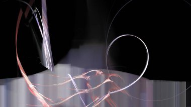 Fantezi kaotik renkli fraktal desen. Soyut Fraktal şekiller. 3D render resimde arka plan veya duvar kağıdı.