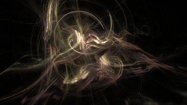 Fantezi kaotik renkli fraktal desen. Soyut Fraktal şekiller. 3D render resimde arka plan veya duvar kağıdı.