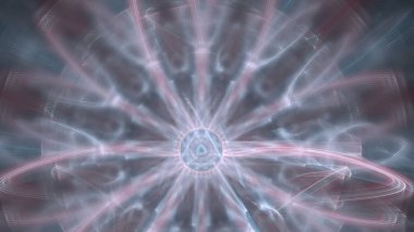 Fantezi kaotik renkli fraktal desen. Soyut Fraktal şekiller. 3D render resimde arka plan veya duvar kağıdı.