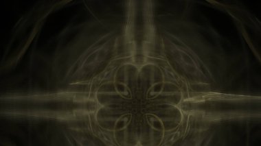 Fantezi kaotik renkli fraktal desen. Soyut Fraktal şekiller. 3D render resimde arka plan veya duvar kağıdı.