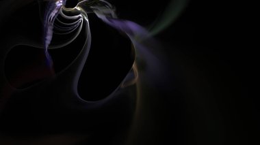 Fantezi kaotik renkli fraktal desen. Soyut Fraktal şekiller. 3D render resimde arka plan veya duvar kağıdı.