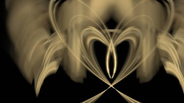 Fantezi kaotik renkli fraktal desen. Soyut Fraktal şekiller. 3D render resimde arka plan veya duvar kağıdı.