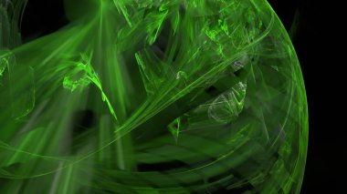 Fantezi kaotik renkli fraktal desen. Soyut Fraktal şekiller. 3D render resimde arka plan veya duvar kağıdı.