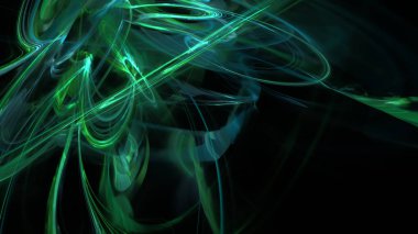 Fantezi kaotik renkli fraktal desen. Soyut Fraktal şekiller. 3D render resimde arka plan veya duvar kağıdı.