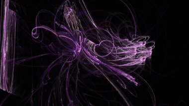 Fantezi kaotik renkli fraktal desen. Soyut Fraktal şekiller. 3D render resimde arka plan veya duvar kağıdı.