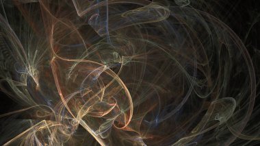 Fantezi kaotik renkli fraktal desen. Soyut Fraktal şekiller. 3D render resimde arka plan veya duvar kağıdı.