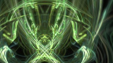 Fantezi kaotik renkli fraktal desen. Soyut Fraktal şekiller. 3D render resimde arka plan veya duvar kağıdı.