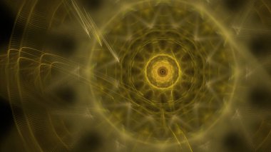 Fantezi kaotik renkli fraktal desen. Soyut Fraktal şekiller. 3D render resimde arka plan veya duvar kağıdı.