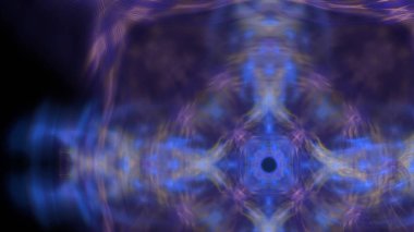 Fantezi kaotik renkli fraktal desen. Soyut Fraktal şekiller. 3D render resimde arka plan veya duvar kağıdı.