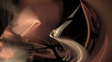 Fantezi kaotik renkli fraktal desen. Soyut Fraktal şekiller. 3D render resimde arka plan veya duvar kağıdı.