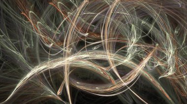 Fantezi kaotik renkli fraktal desen. Soyut Fraktal şekiller. 3D render resimde arka plan veya duvar kağıdı.