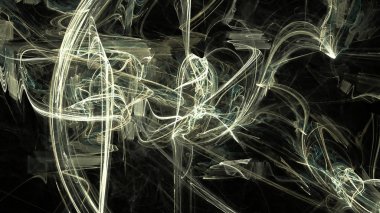 Fantezi kaotik renkli fraktal desen. Soyut Fraktal şekiller. 3D render resimde arka plan veya duvar kağıdı.