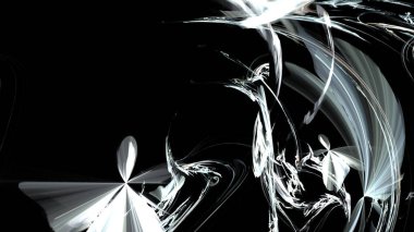 Fantezi kaotik renkli fraktal desen. Soyut Fraktal şekiller. 3D render resimde arka plan veya duvar kağıdı.