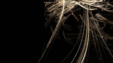 Fantezi kaotik renkli fraktal desen. Soyut Fraktal şekiller. 3D render resimde arka plan veya duvar kağıdı.