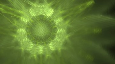 Fantezi kaotik renkli fraktal desen. Soyut Fraktal şekiller. 3D render resimde arka plan veya duvar kağıdı.