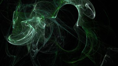 Fantezi kaotik renkli fraktal desen. Soyut Fraktal şekiller. 3D render resimde arka plan veya duvar kağıdı.