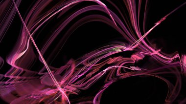 Fantezi kaotik renkli fraktal desen. Soyut Fraktal şekiller. 3D render resimde arka plan veya duvar kağıdı.