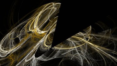 Fantezi kaotik renkli fraktal desen. Soyut Fraktal şekiller. 3D render resimde arka plan veya duvar kağıdı.