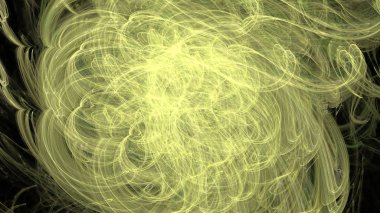 Fantezi kaotik renkli fraktal desen. Soyut Fraktal şekiller. 3D render resimde arka plan veya duvar kağıdı.